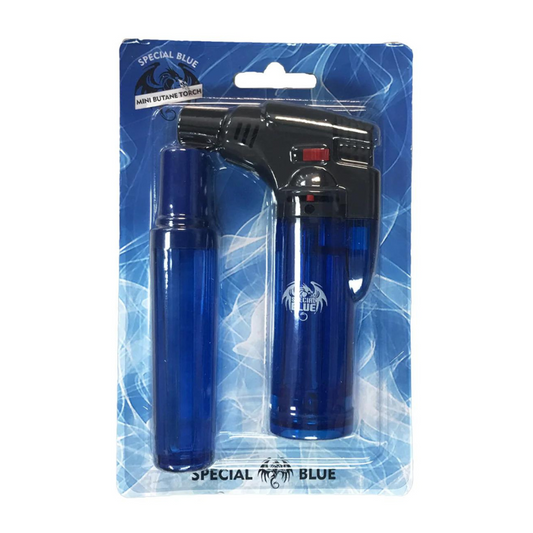 SPECIAL BLUE BERNIE RELOAD MINI BUTANE GAS TORCH LIGHTER