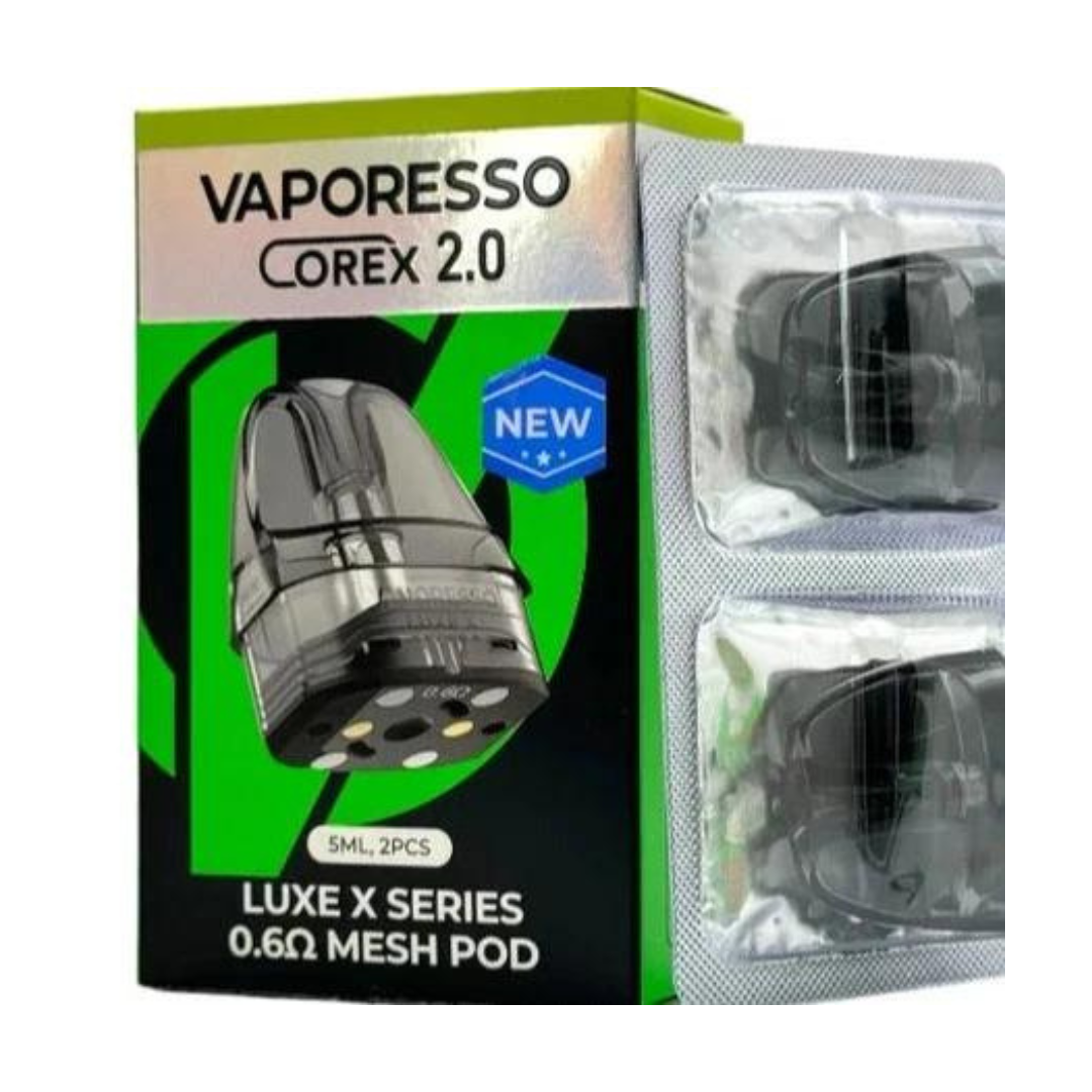 VAPORESSO COREX 2.0 5ML LUXE X SERIES 0.6 OHM MESH POD - PACK OF 2