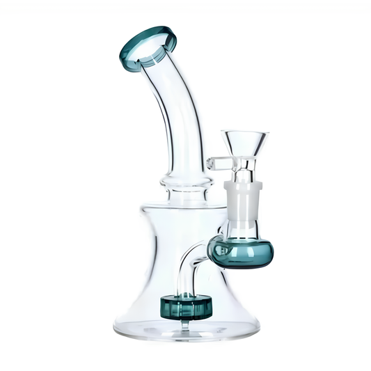 6.5 INCHES BUMMY GLASS PERCOLATOR WATER PIPE